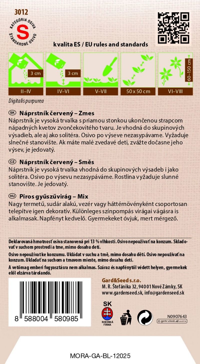 Kinekus Náprstník červený - Zmes