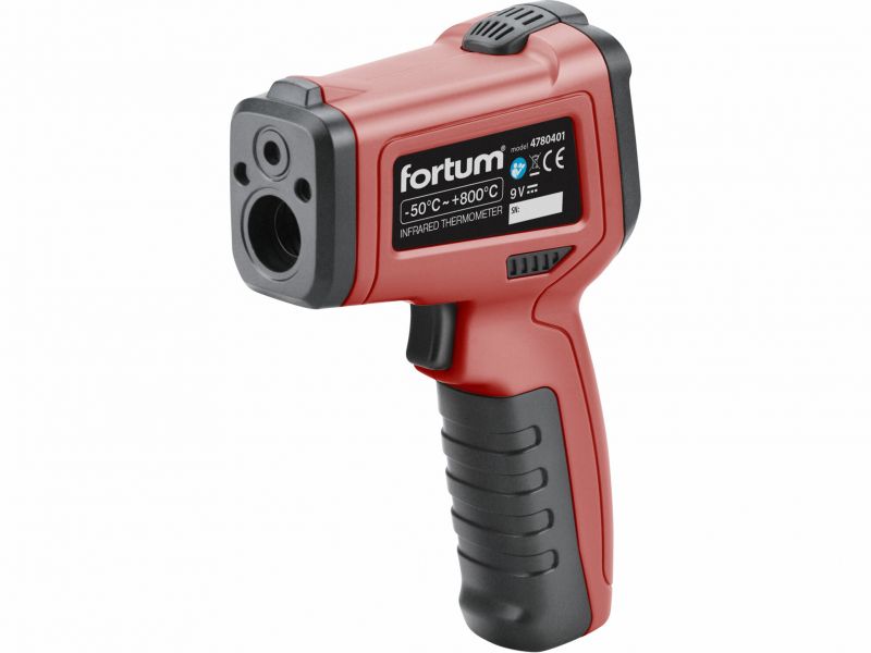 FORTUM teplomer bezkontaktný so sondou, -50 °C až 800 °C 4780401