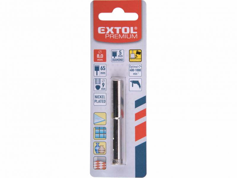 EXTOL PREMIUM Vrták korunkový diamantový, 8mm
