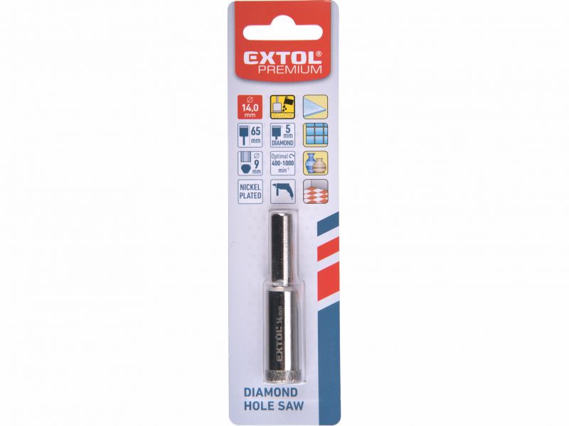 EXTOL PREMIUM Vrták korunkový diamantový, 14mm