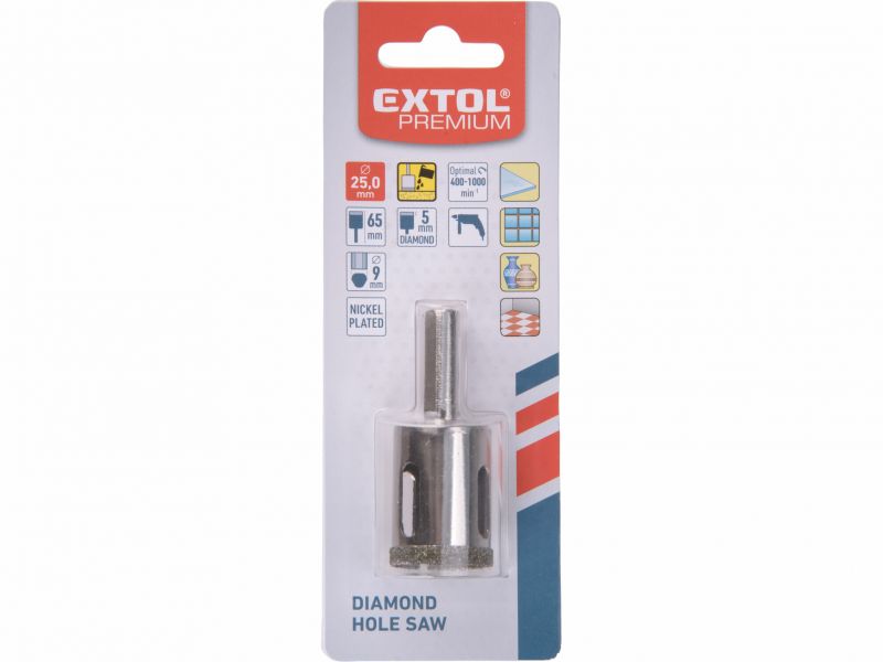 EXTOL PREMIUM Vrták korunkový diamantový, 25mm