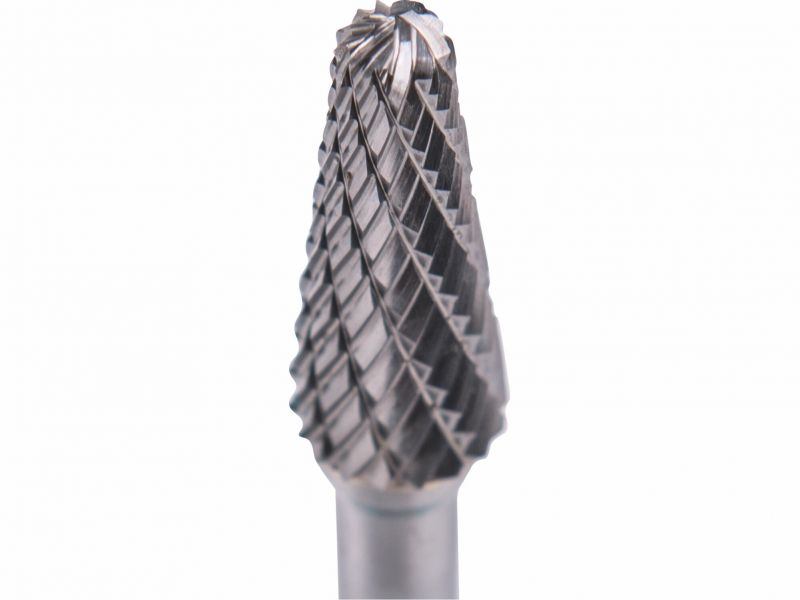 EXTOL INDUSTRIAL Fréza karbidová kónická poľgulaté čelo, pr.10mm,rez.dĺžka 20mm, stopka 6mm