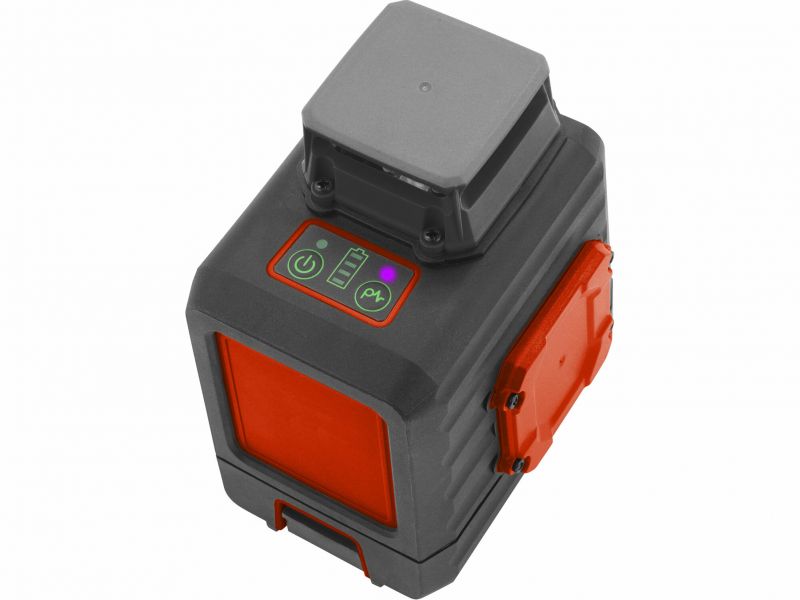 EXTOL PREMIUM Vodováha laserová samonivelačná, 1D zelený laser, Lion aku