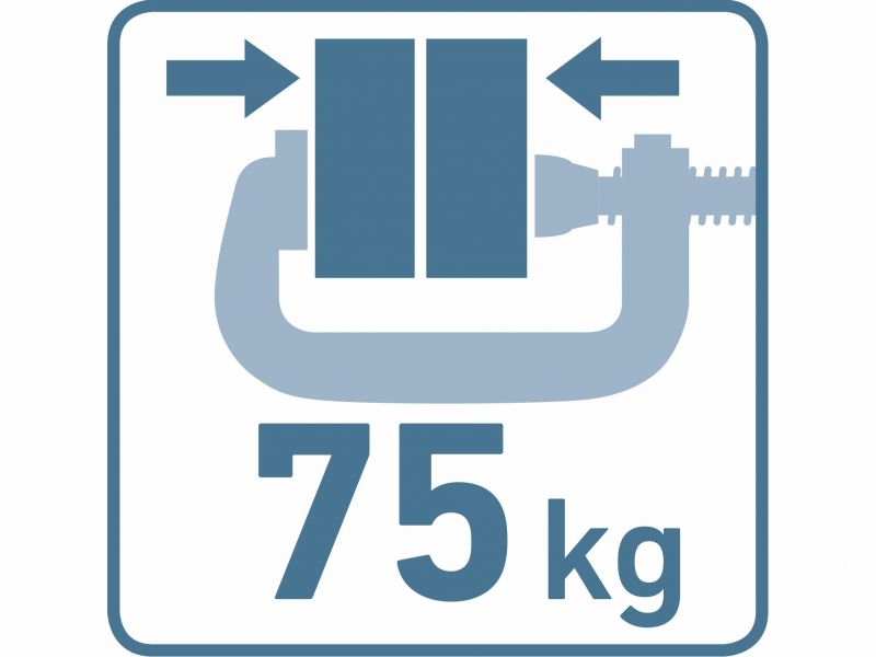 EXTOL PREMIUM "Svorka plastová tvar ""C"", 75mm, ABS"