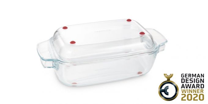 TESCOMA Pekáč s poklopom GrandCHEF 34x19 cm, sklenený