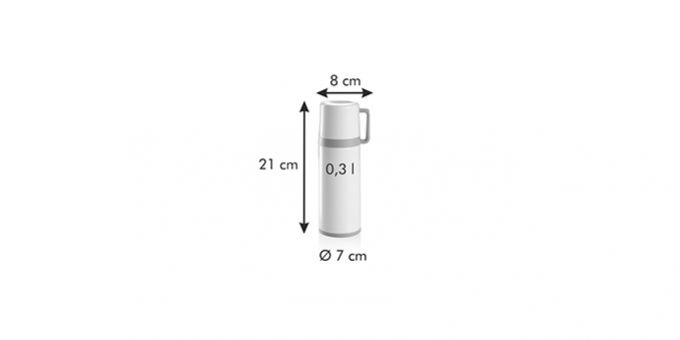 Kinekus Termoska s hrn.CONSTANT CREAM 0,3l,nerez