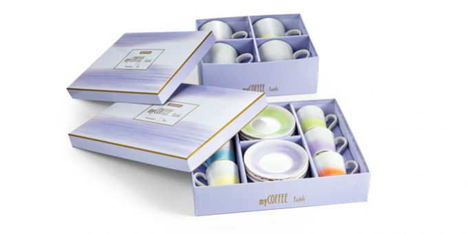TESCOMA Šálka espresso s podšálkou myCOFFEE, 6ks, Pastels