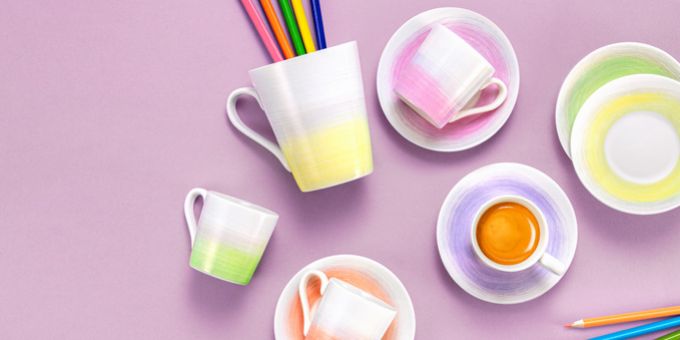 TESCOMA Šálka espresso s podšálkou myCOFFEE, 6ks, Pastels