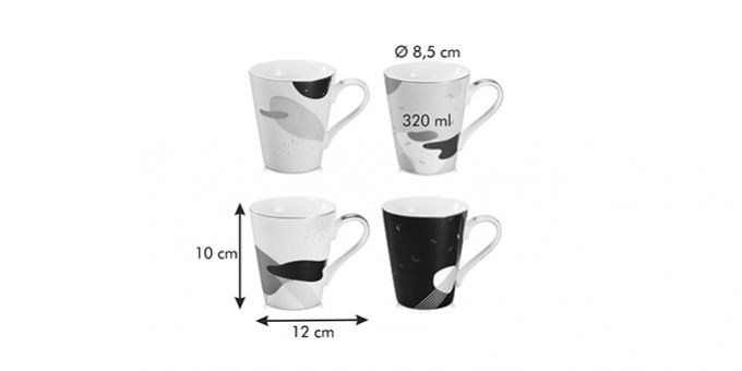 Kinekus Hrnček myCOFFEE, 4 ks, Moon