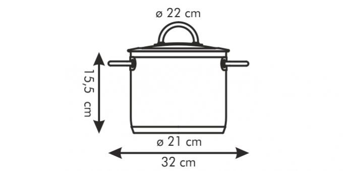 Kinekus Hrniec VISION o 22cm 5,5L s pokrievkou