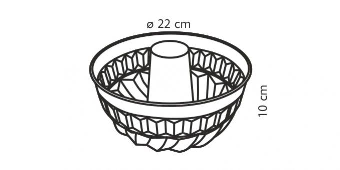 Kinekus Forma na bábovku 22cm DELICIA