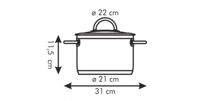 Kinekus Kastról VISION o 22 cm s pokr. 4,0L