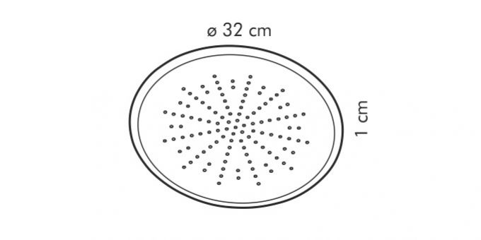 Forma na pizzu perfor. DELÍCIA 32cm
