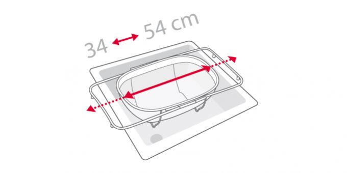 Kinekus Cedník nerez 34x24cm GrandCHEF nastaviteľný