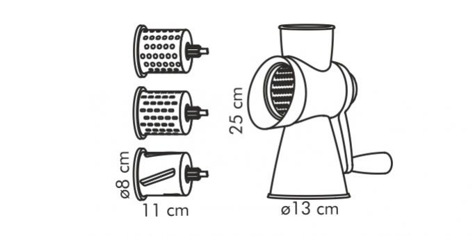 Kinekus Mlynček univerz. HANDY 4 strúhadlá