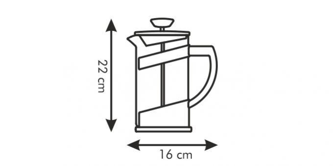Kinekus Kanvica na čaj a kávu TEO 1,0l