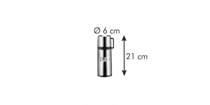 Termoska s hrnčekom CONSTANT0,3L nerez