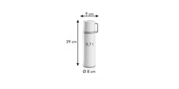 Kinekus Termoska s hrnčekom CONSTANT CREAM 0,7L nerez