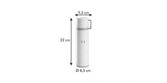 Kinekus Termoska s hrnčekom CONSTANT CREAM 1L nerez