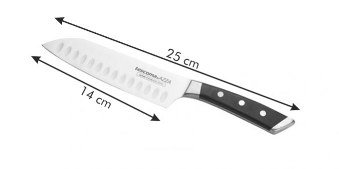 Kinekus Nôž japonský AZZA SANTOKU 14cm