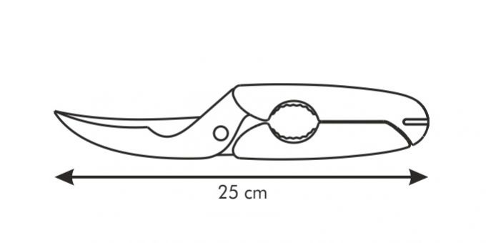 Nožnice na hydinu PRESTO 25cm