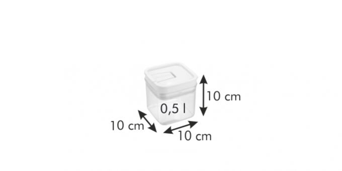 TESCOMA Dóza plastová AIRSTOP 0,5L