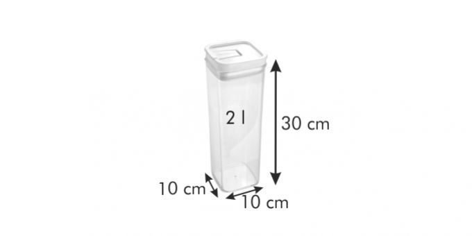 Kinekus Dóza plastová AIRSTOP 2,0L