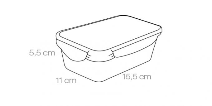 TESCOMA Dóza plastová Freshbox 0,4L obdĺžnik