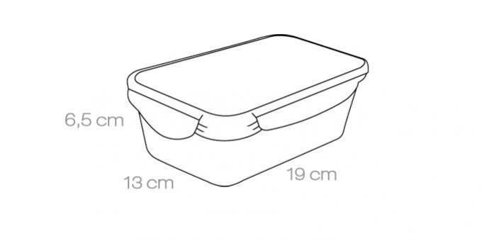TESCOMA Dóza plastová FRESHBOX 1,0 L, obdĺžnik