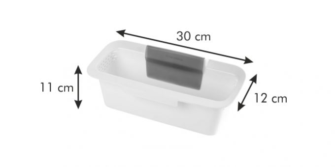 Kôš na odpad závesný, plastový, CLEAN KIT