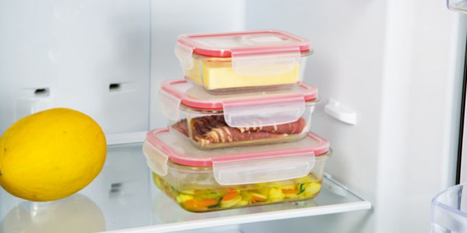 TESCOMA Dóza sklenená FRESHBOX Glass 1L obdĺžnik