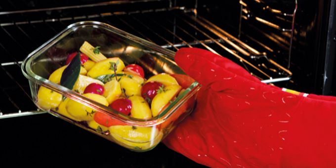 TESCOMA Dóza sklenená FRESHBOX Glass 1L obdĺžnik