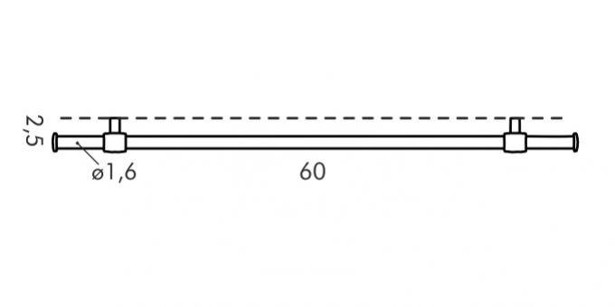 Kinekus Tyč závesná MONTI, 60cm