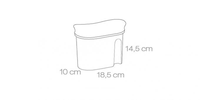 TESCOMA Dóza plastová 4 FOOD 1.0 L