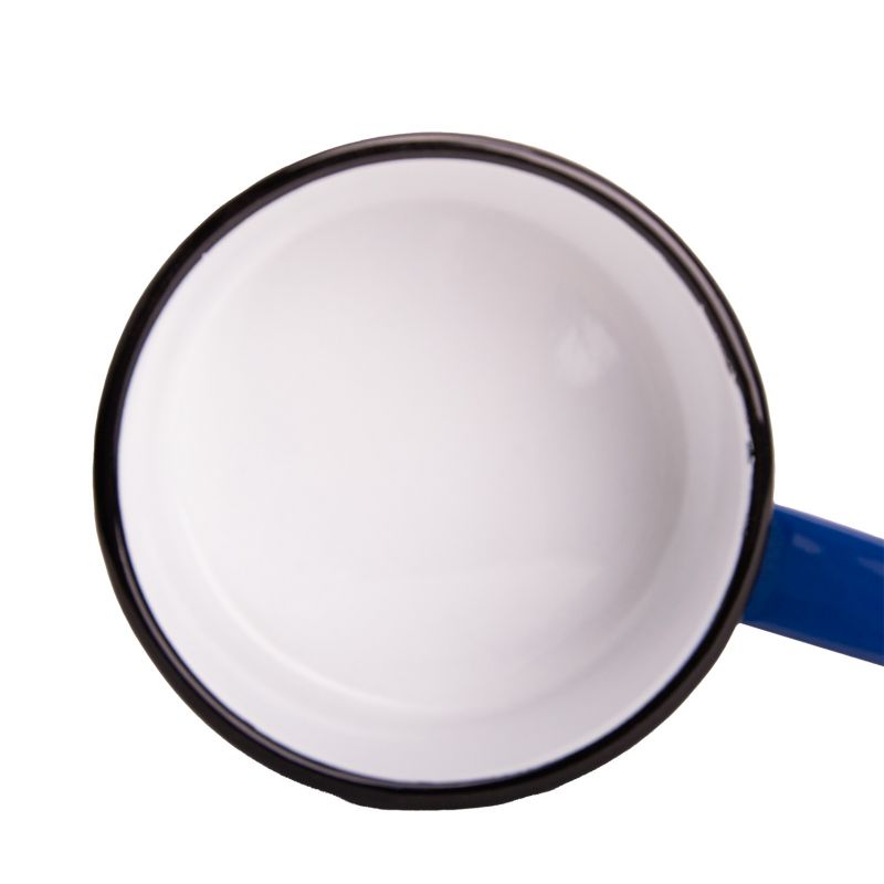 Kastról smaltovaný s rúčkou 14cm / 1L, dekor Čičmany foto3