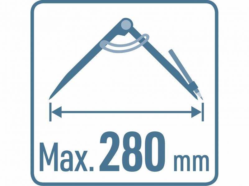 EXTOL PREMIUM Kružidlo s držiakom na ceruzku, 200 mm