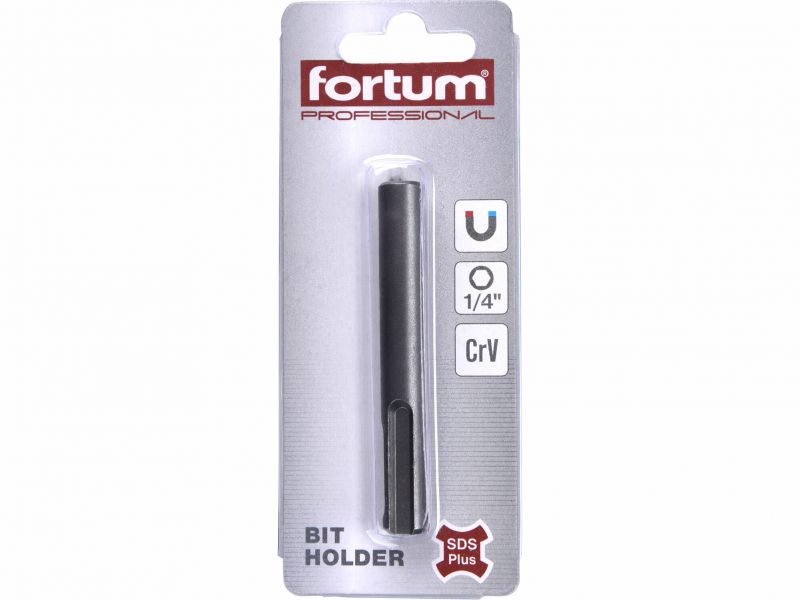 FORTUM Držiak na bity SDS+, 1/4x65mm