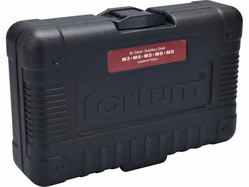 FORTUM Nadstavec na nitovanie matíc M3-M8, pre akumulátorovú skrutkovačku