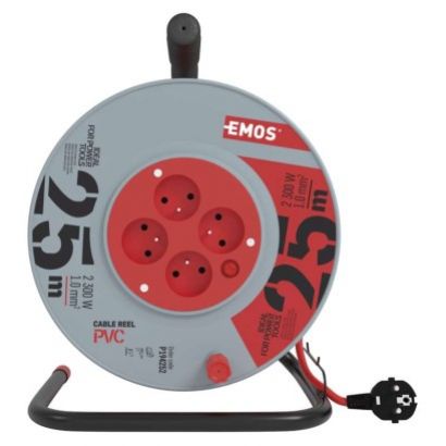 EMOS Bubon predlž. 4 zásuvky 25m 1mm PVC