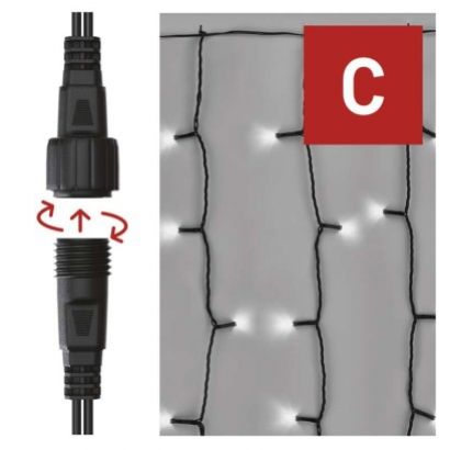 EMOS Záclona connect 100LED 1x2m IP44