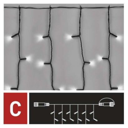 EMOS Záclona connect 100LED 1x2m IP44