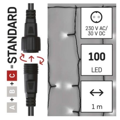 EMOS Záclona connect 100LED 1x2m IP44