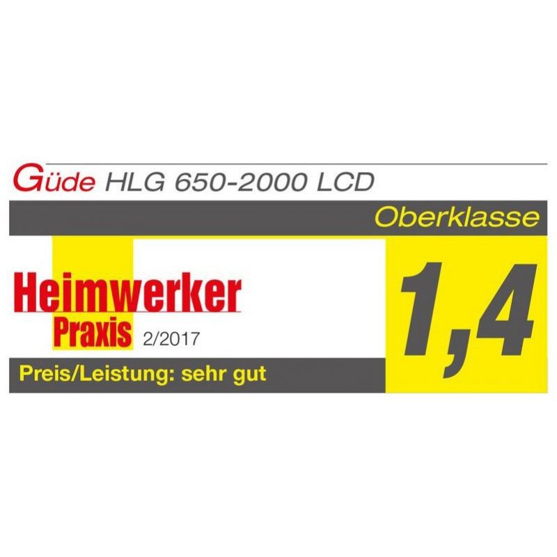 GÜDE Pištoľ teplovzdušna Güde HLG 650-2000 LCD