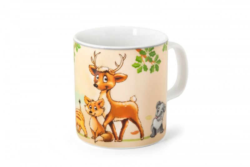 Tanier detský porcelánový 3-dielna sada LESNÉ ZVIERATKÁ foto8
