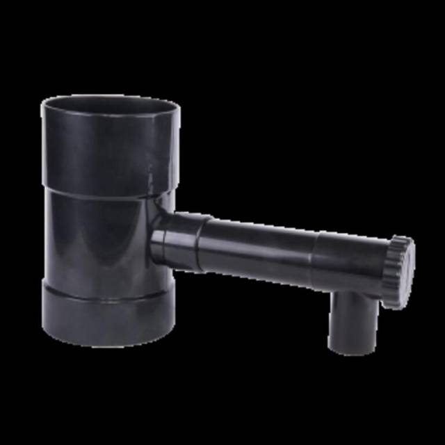 Kinekus Zberač dažďovej vody s ventilom pre PVC a kovové zvody s priemerom 100mm čierny/antracit