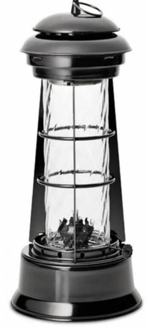 Kinekus Lampáš kovový čierny URANUS 30,5cm, petrolejový, podla EN 14059