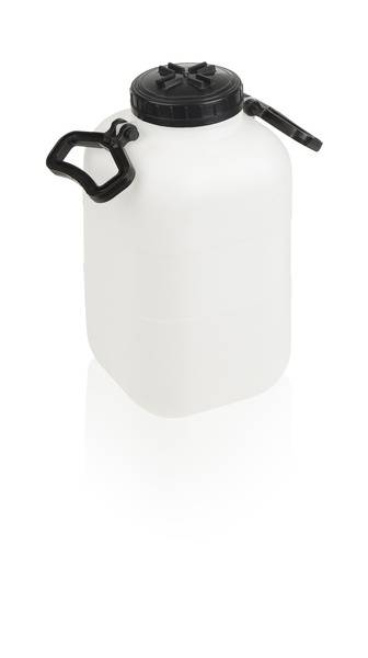 Kinekus Barel 25l plastový, široké hrdlo 11.5cm, biely
