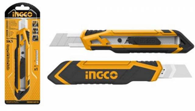 INGCO Nôž lámací 18mm s tlačítkom INGCO 1x čepeľ