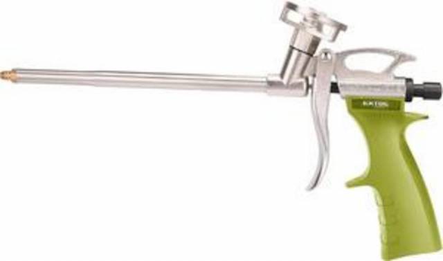 EXTOL CRAFT Pištoľ na aplikáciu PUR peny, plastová rukoväť, kovová regulácia prietoku