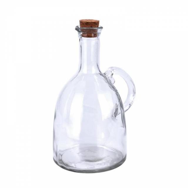 Kinekus Fľaša sklo+zátka korok ocot/olej 0,5 l